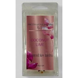Coconut Lime Soy Melts 2 Pack Round  