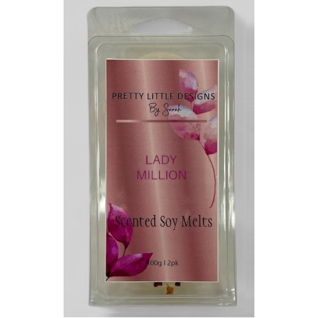 Lady Million Soy Melts 2 Pack Round 