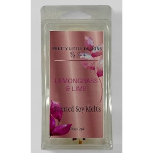Lemongrass and Lime Soy Melts 2 Pack Round  