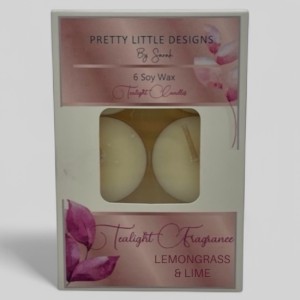 Lemongrass and Lime Tealights 6 Pack 