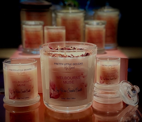 Pretty Little Designs by Sarah - Scented Candles Brisbane